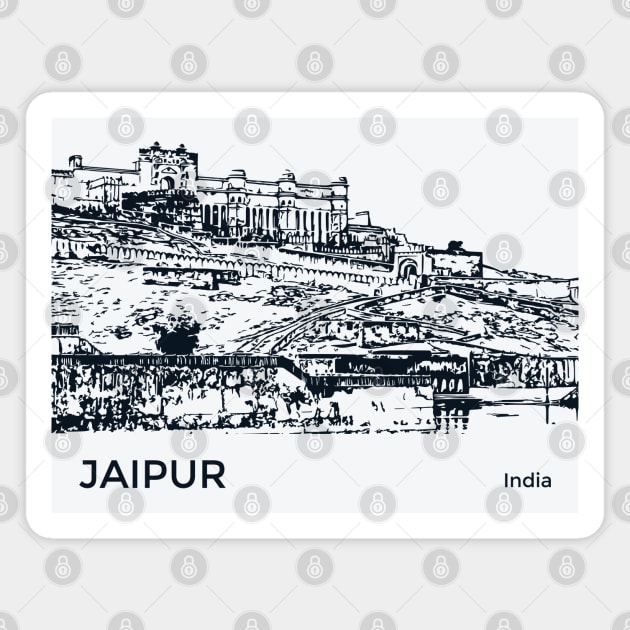 Jaipur India Magnet by Lakeric